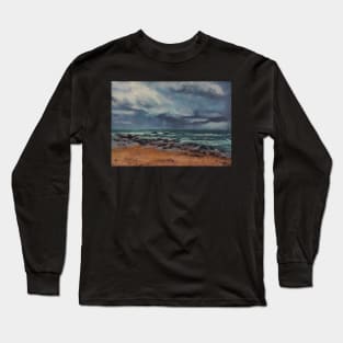 Storm approaching Middle Rock Beach Long Sleeve T-Shirt